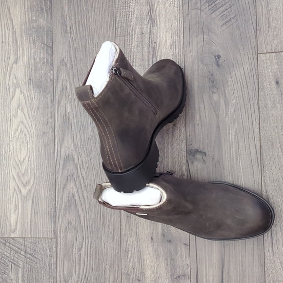 Boots by Rockport HydroShield Waterproof  Olive Green Zippered Closure - Picture 3 of 11